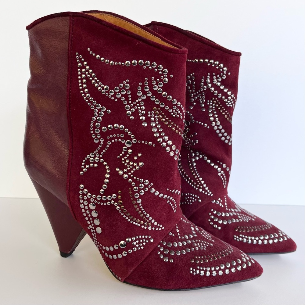 Vintage Isabel Marant Memphis boots Bordeaux